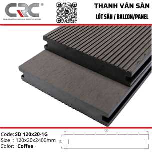 Sàn ngoài trời HD-120X20-1G