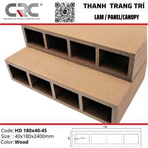 Thanh lam trang trí HD180x40-4S