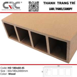 Thanh lam trang trí HD-180x60-4S
