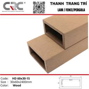 Thanh lam trang trí HD-60x30-1S