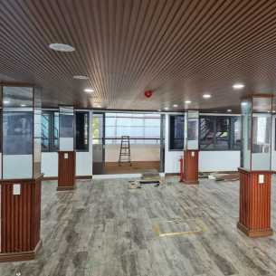 Mẫu 6 - Trần phẳng lam sóng