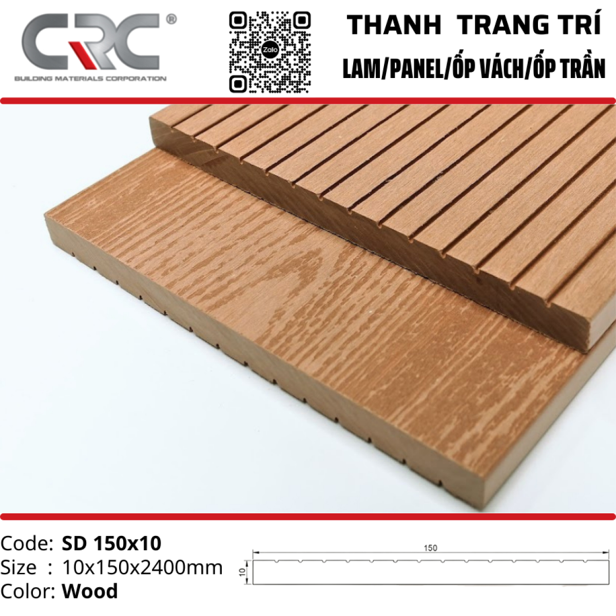 Thanh ốp đa năng SD150x10