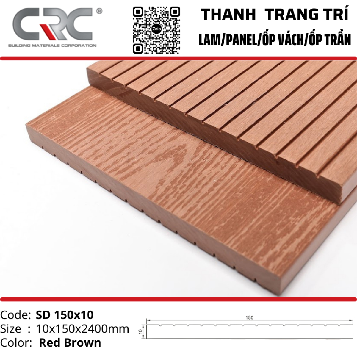 Thanh ốp đa năng SD150x10