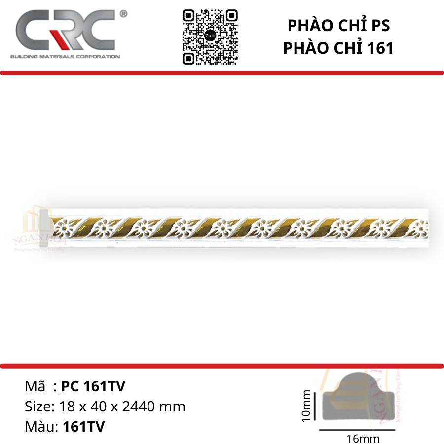 Phào chỉ tường PC161TV