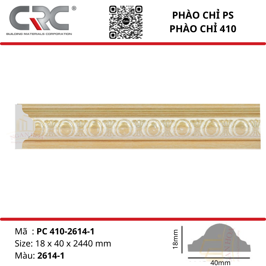 Phào chỉ tường PC410-2614-1