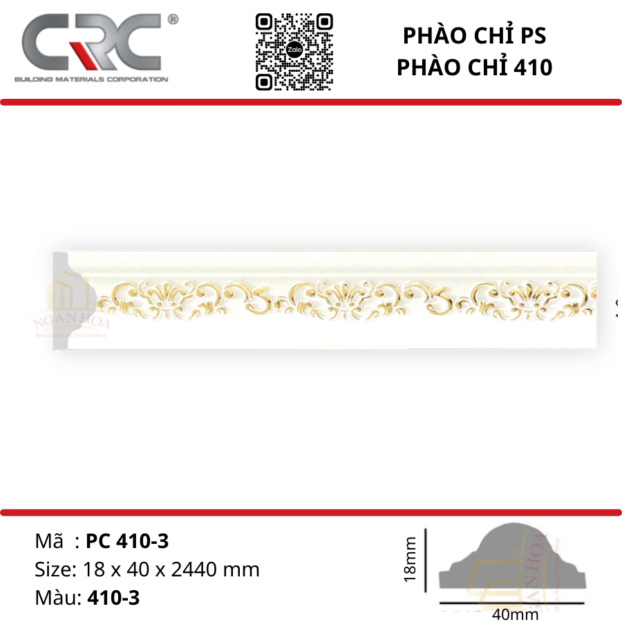 Phào chỉ tường PC410-3