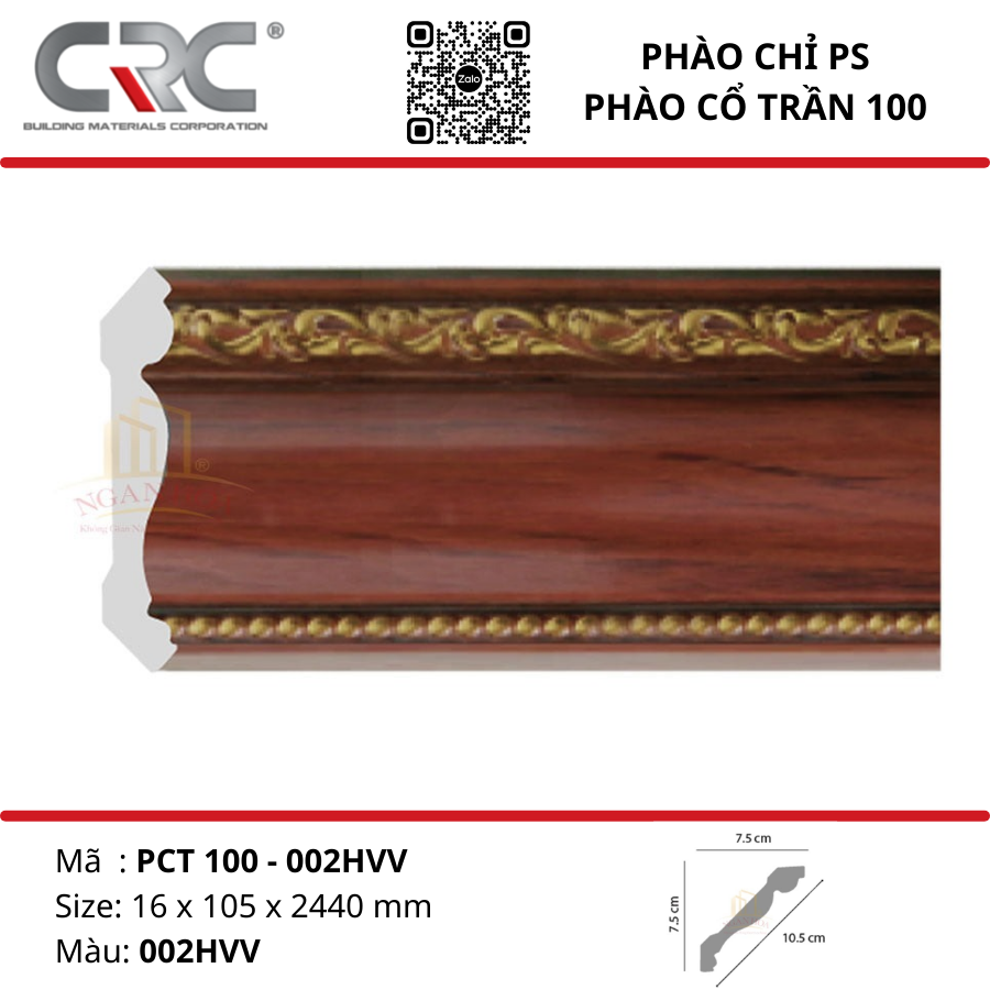 Phào cổ trần PCT100-002HVV