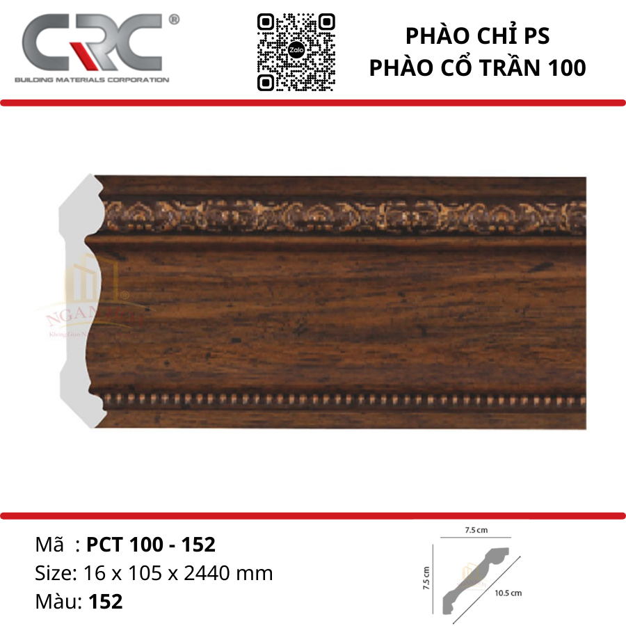 Phào cổ trần PCT100-152