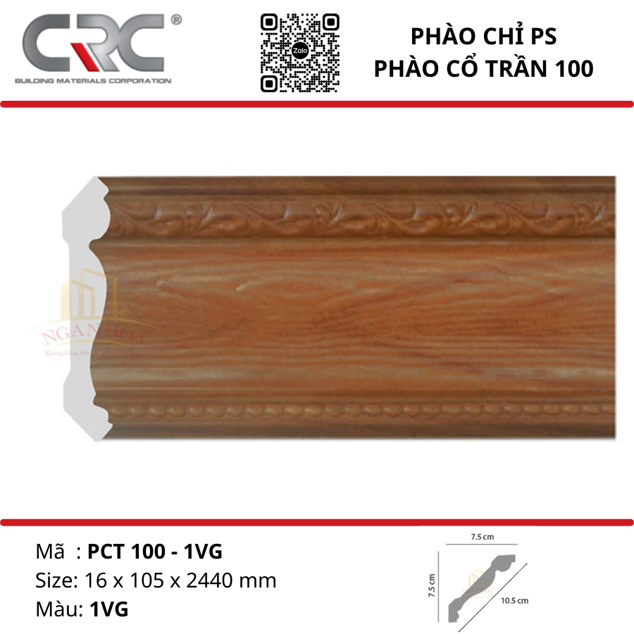 Phào cổ trần PCT100-1VG