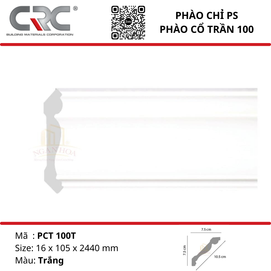 Phào cổ trần PCT100T