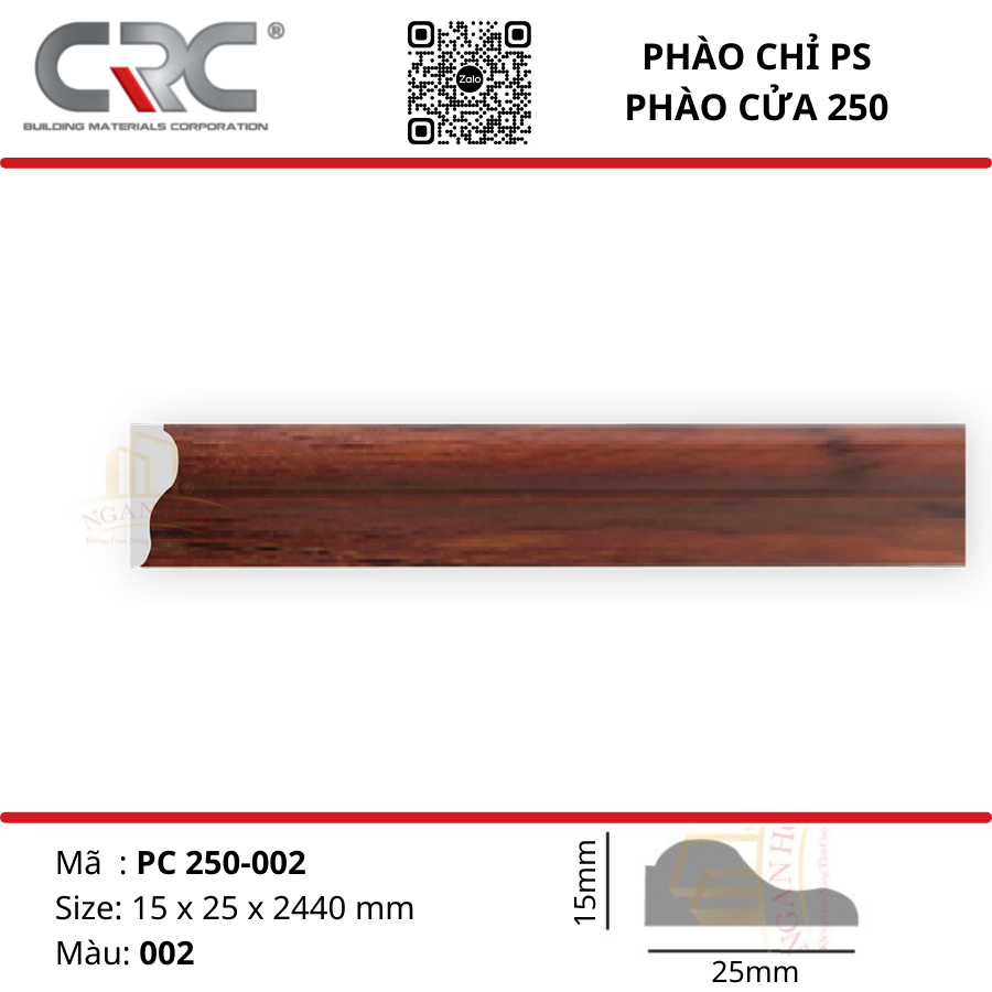 Phào chỉ cửa PC250-002
