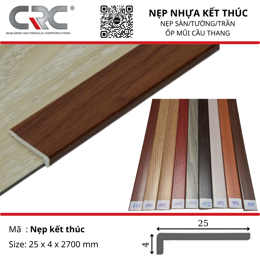 Nẹp nhựa chữ L