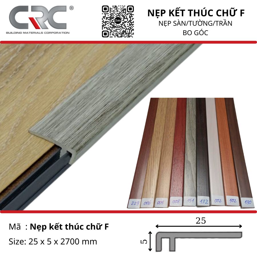 Nẹp nhựa chữ F