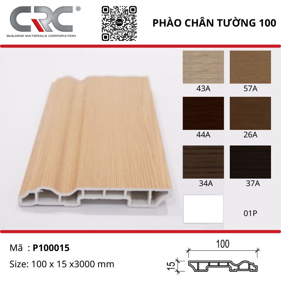 Phào chân tường 100*15
