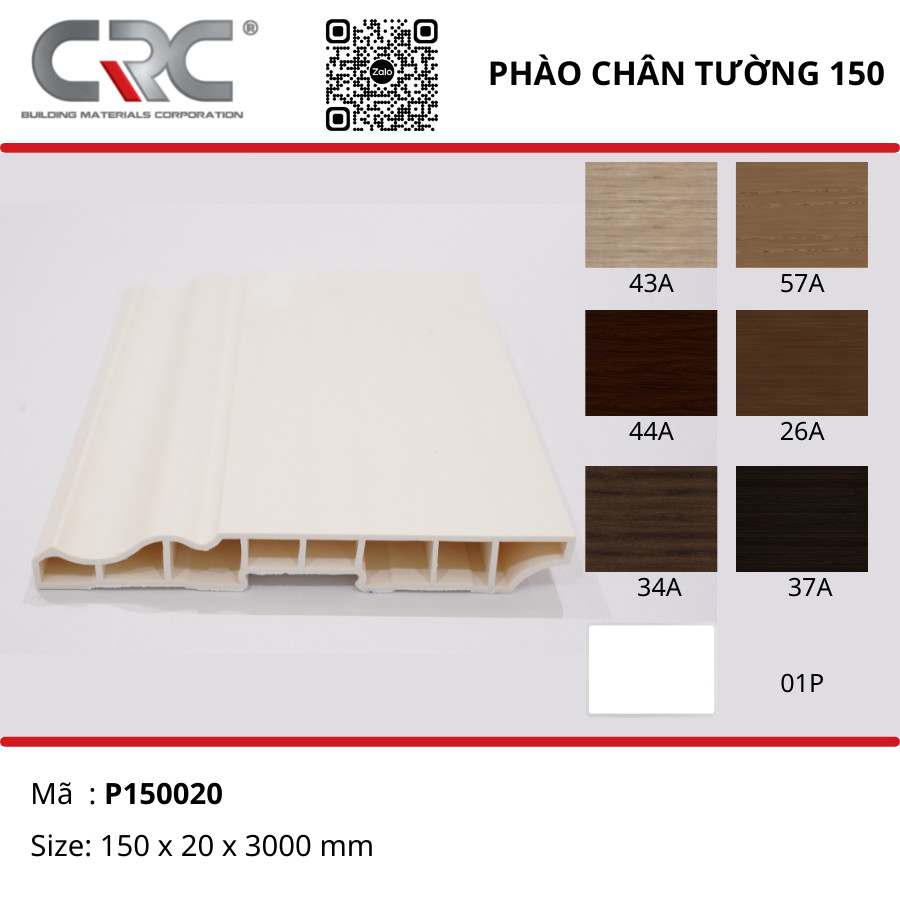 Phào chân tường 150