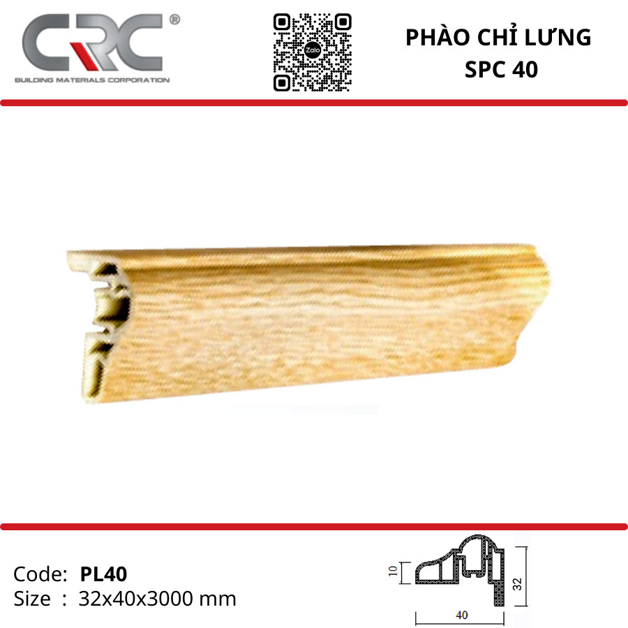 Phào chỉ lưng SPC40