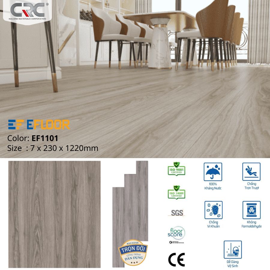 Sàn nhựa hèm khóa EF1101
