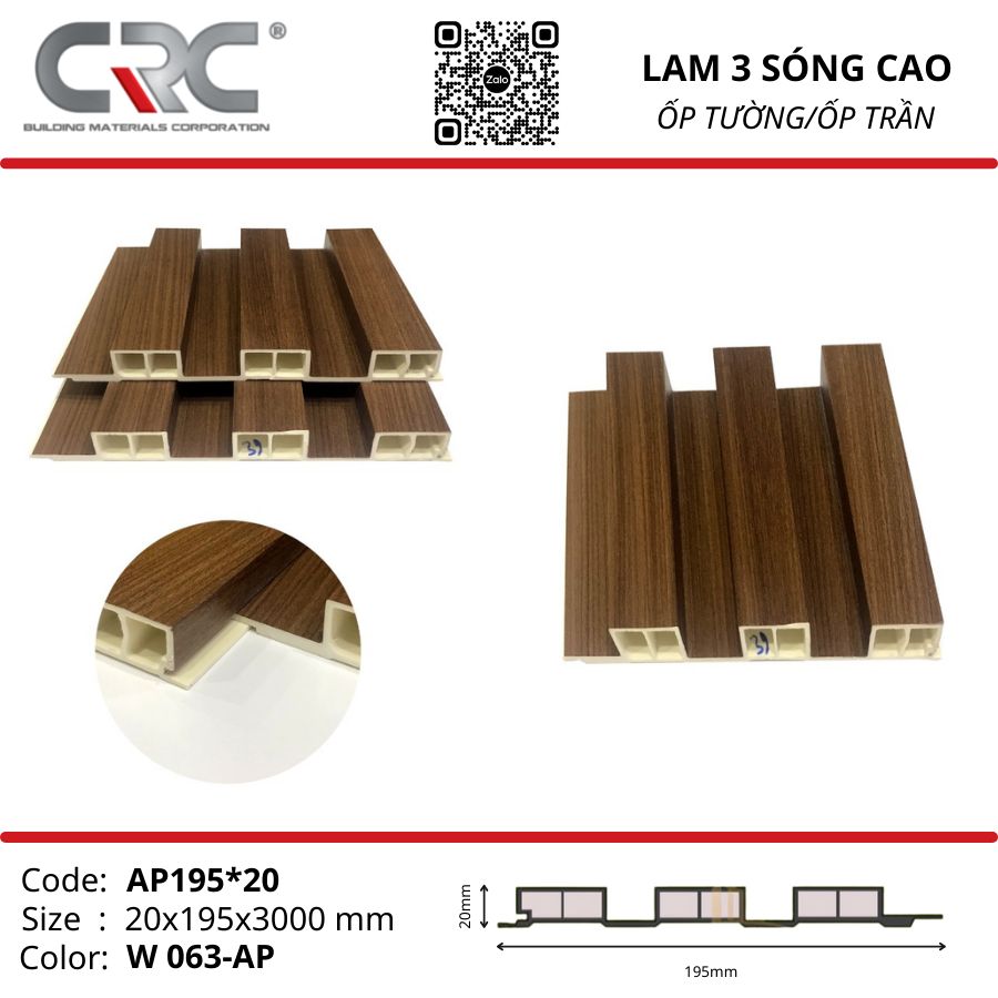 Tấm ốp lam 3 sóng cao L3-W063AP