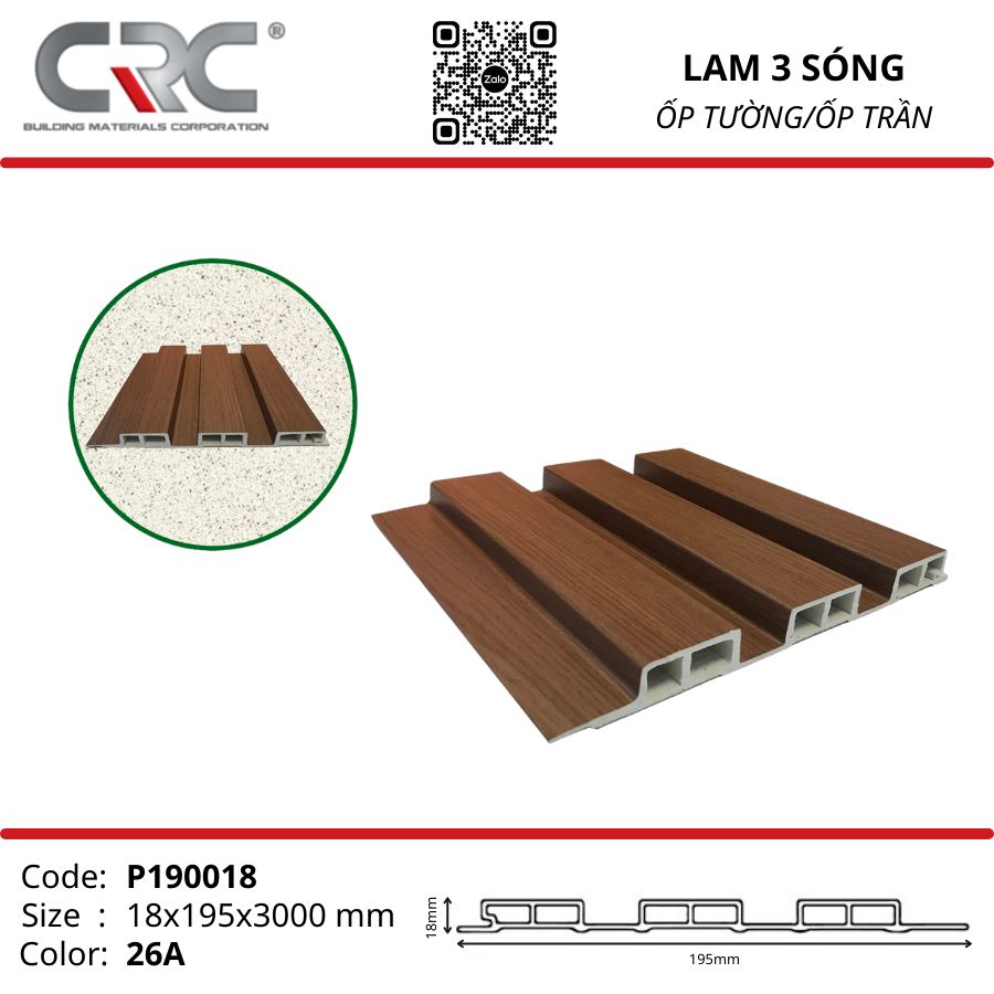 Tấm ốp lam 3 sóng cao C3-26A-AR