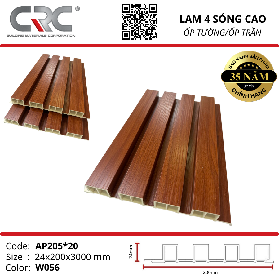 Tấm ốp lam 4 sóng cao L4-W056