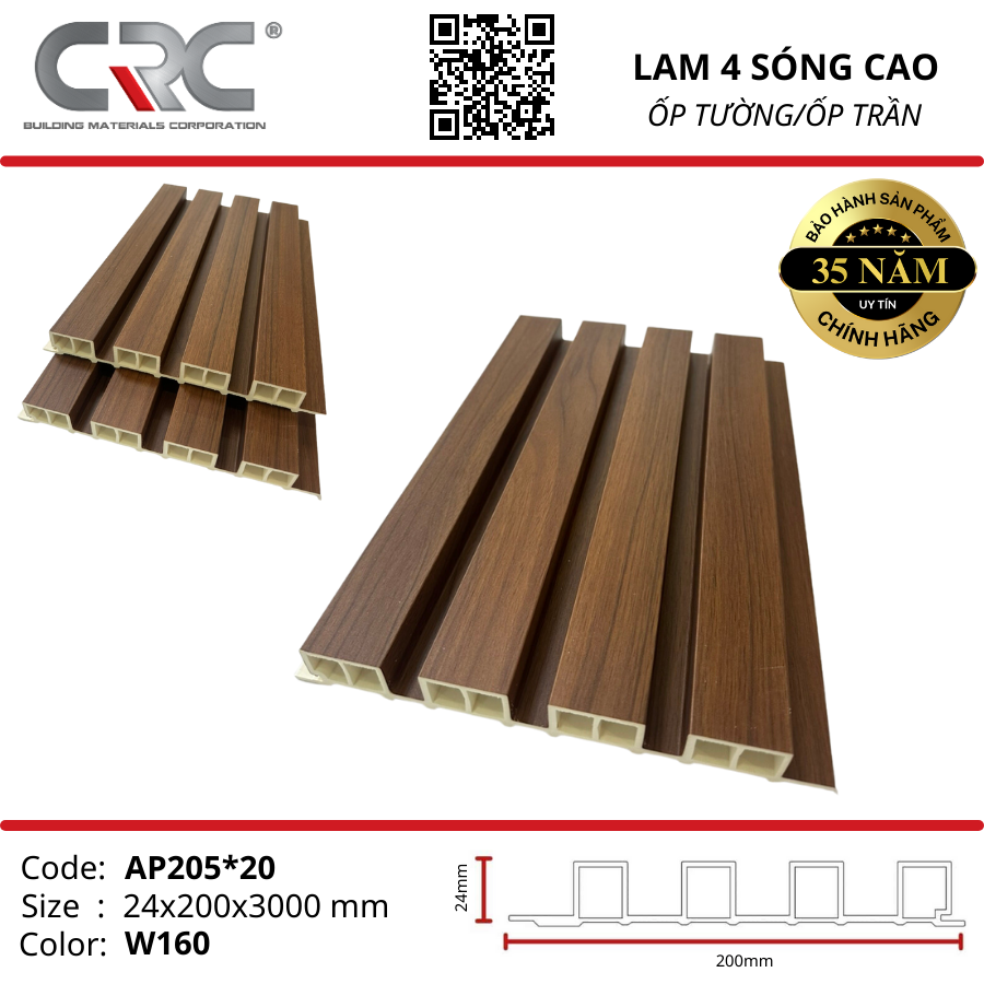 Tấm ốp lam 4 sóng cao L4-W160