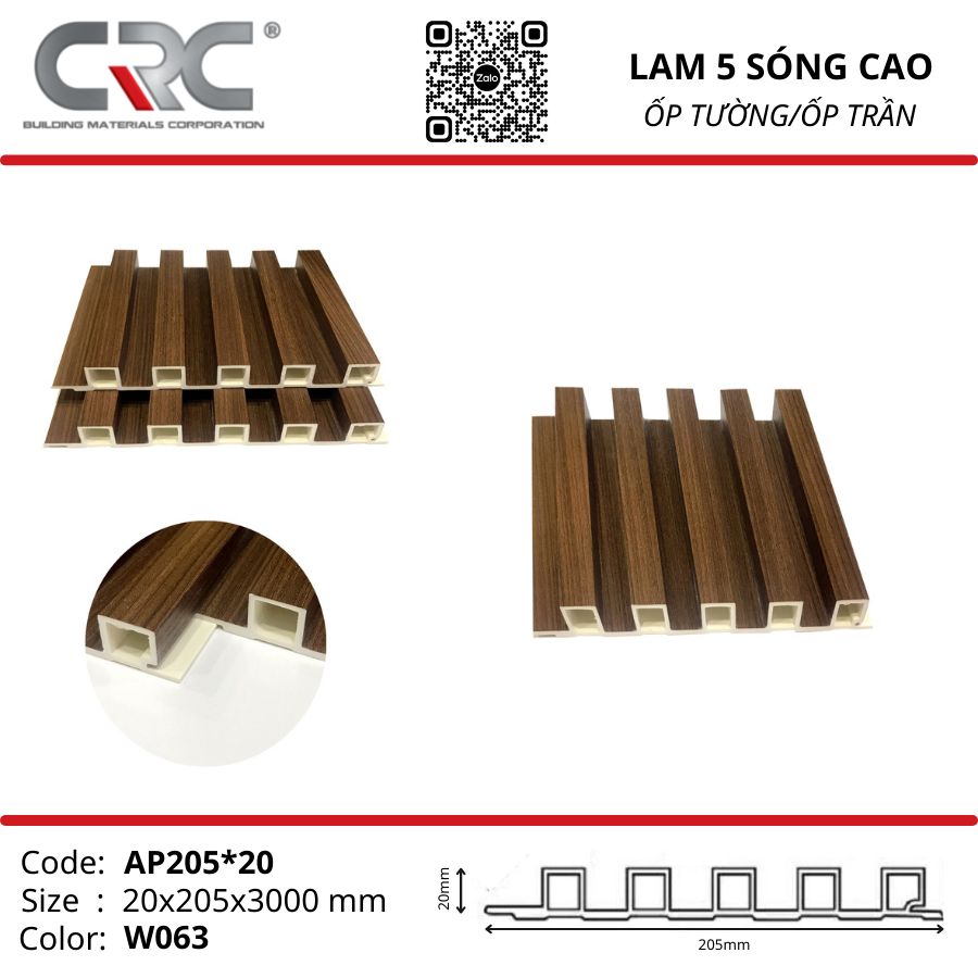 Tấm ốp lam 5 sóng cao W063AP